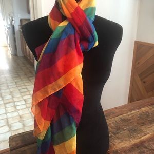 NWOT rainbow pride scarf
